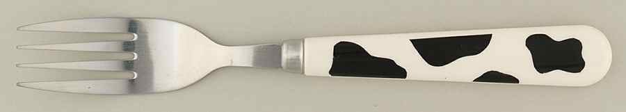 Spotted Cow (White) Dinner Fork (7 1/2" or Larger) by Tienshan-1