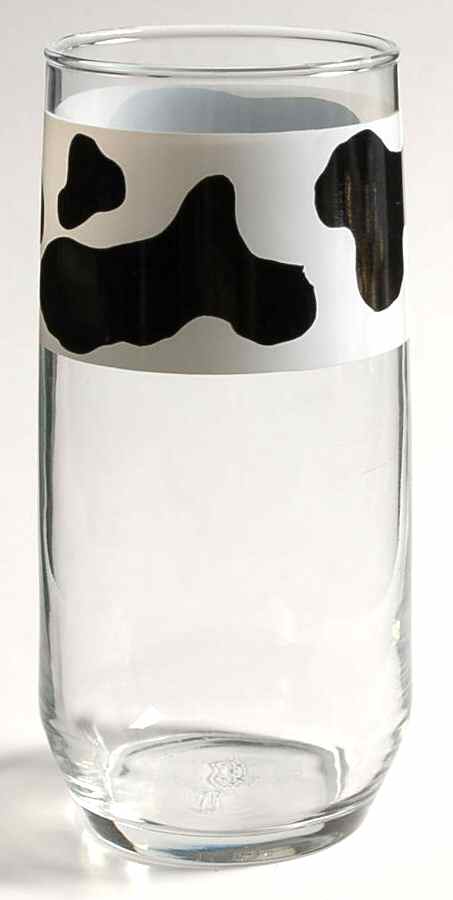 Spotted Cow (White) 12 Oz Glassware Tumbler by Tienshan-1