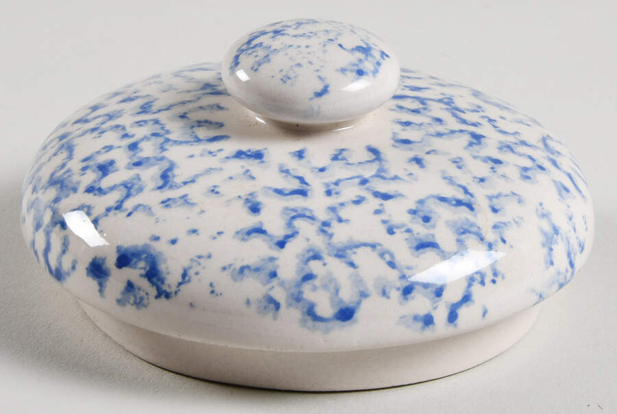 Sponge Blue (Animals or Hearts) Lid for Medium Canister by Tienshan-1