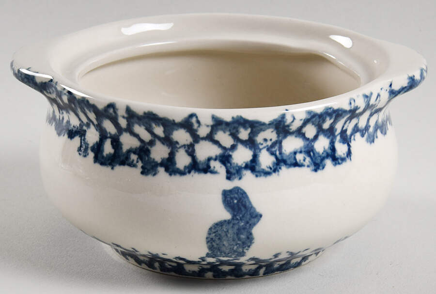 Sponge Blue (Animals or Hearts) Individual Casserole No Lid by Tienshan-1