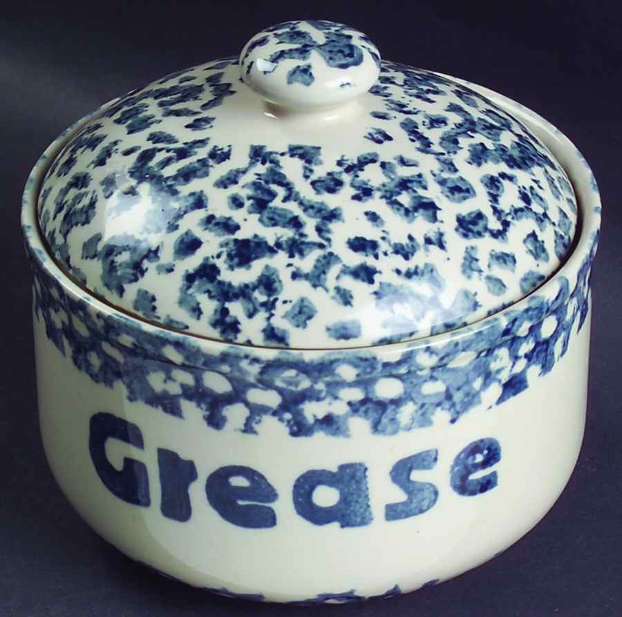 Sponge Blue (Animals or Hearts) Drip Jar & Lid (No Strainer) by Tienshan-1