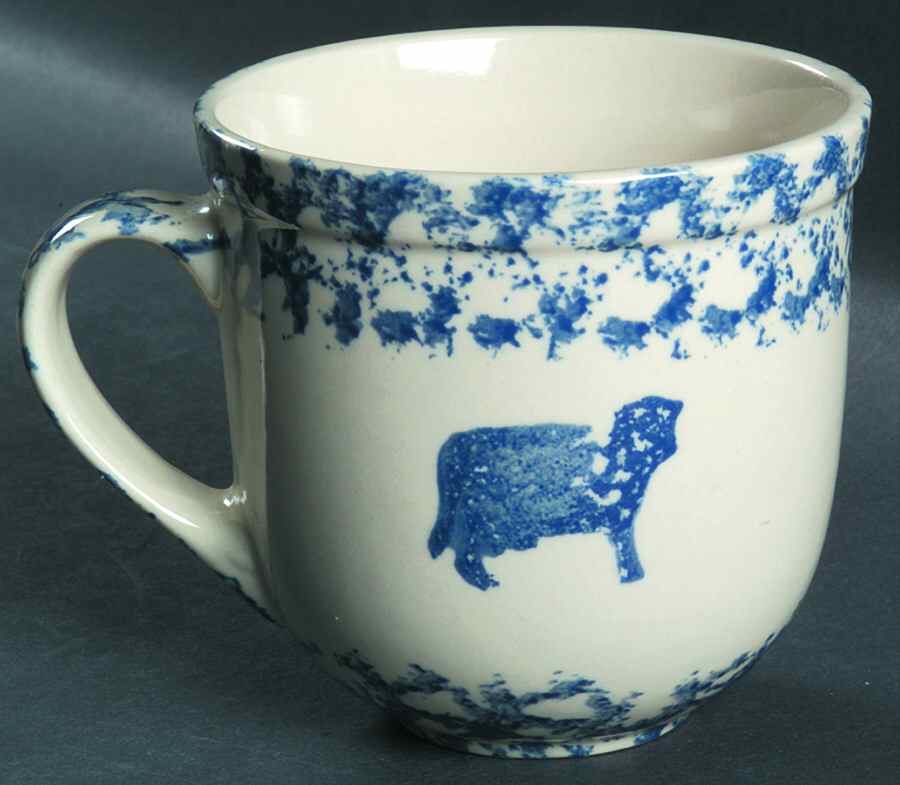 Sponge Blue (Animals or Hearts) Mug by Tienshan-1