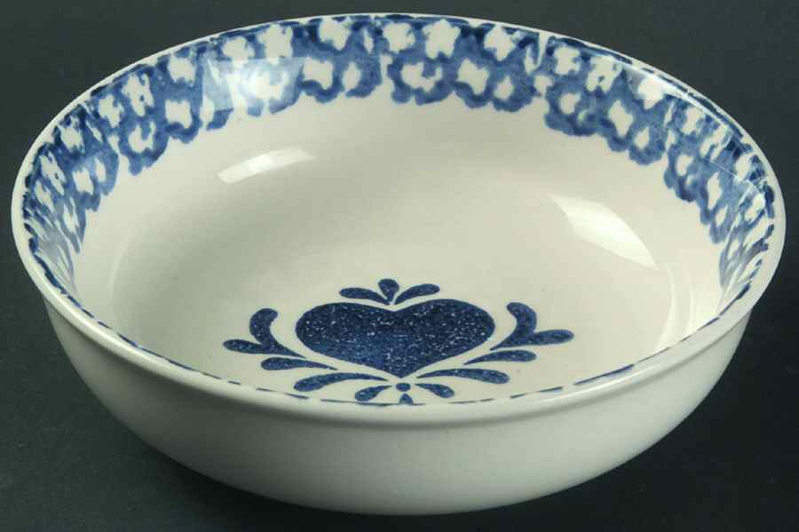 Sponge Blue (Animals or Hearts) Coupe Cereal Bowl by Tienshan-1