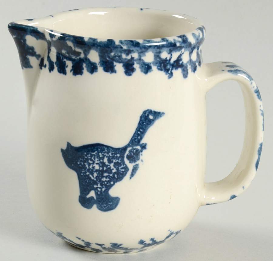 Sponge Blue (Animals or Hearts) Creamer by Tienshan-1