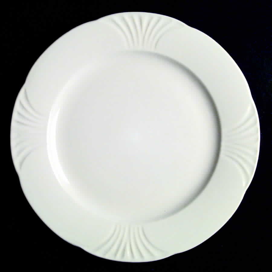 Sea Shell White Dinner Plate by Tienshan-1