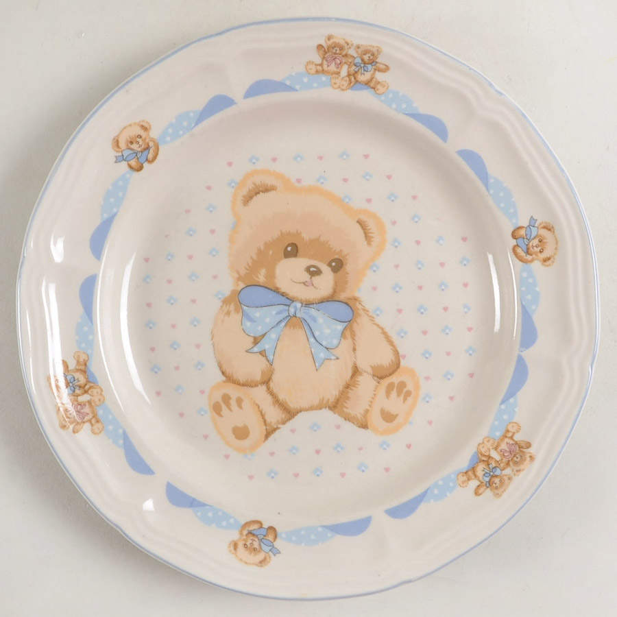 Theodore Bear Salad Plate by Tienshan-1