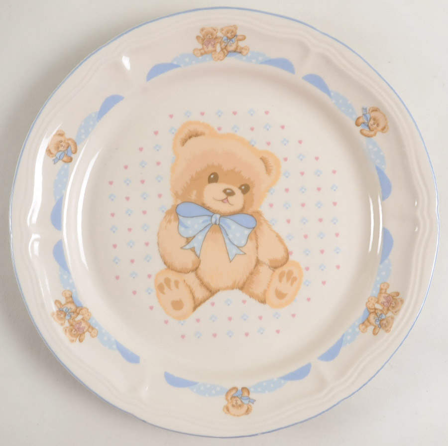 Theodore Bear Dinner Plate by Tienshan-1
