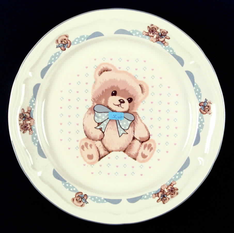 Theodore Bear Dinner Plate by Tienshan-1