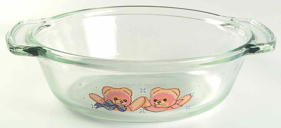 Country Bear 1.5 Qt Round Casserole No Glass Lid by Tienshan-1