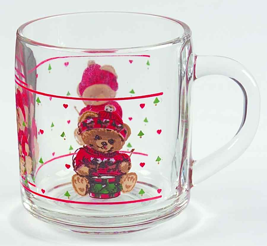 Theodore Bear's Christmas Glassware Mug by Tienshan-1