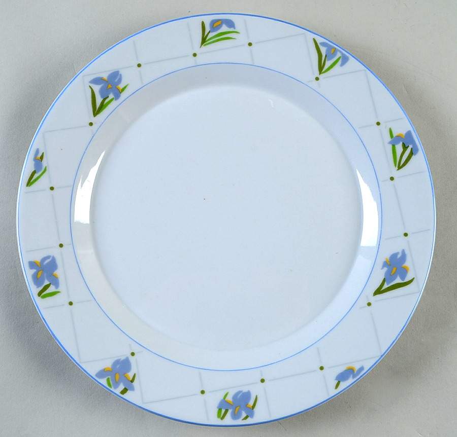 Blue Iris Dinner Plate by Tienshan-1