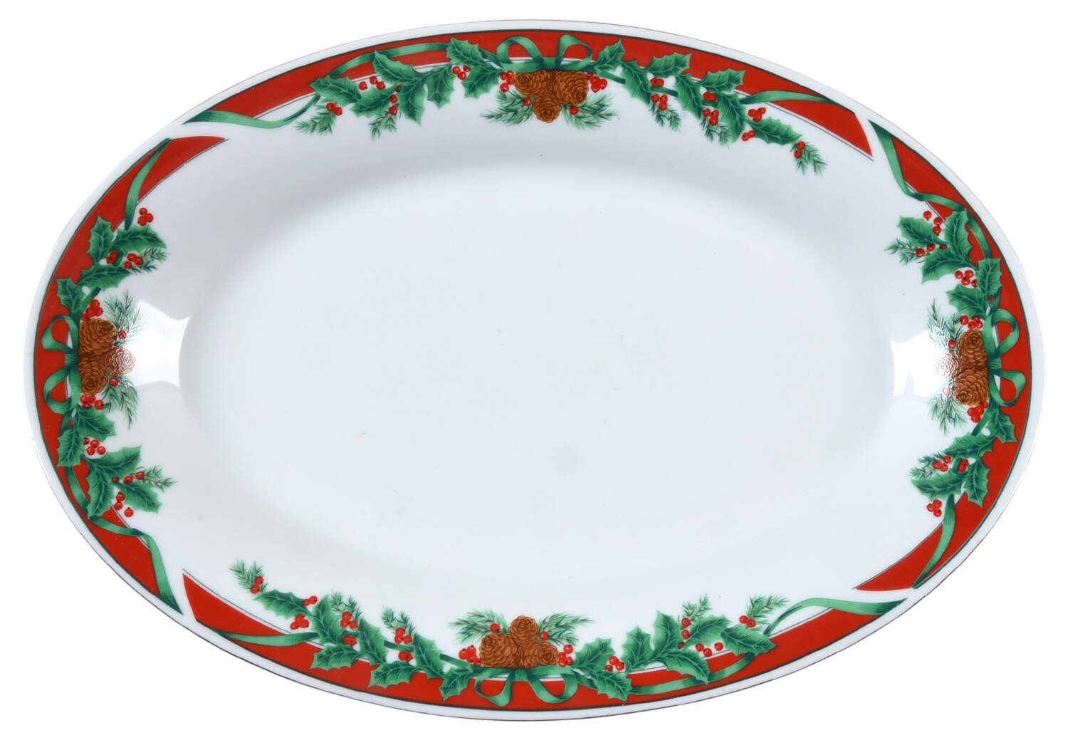 TIE15 14" Oval Serving Platter by Tienshan-1