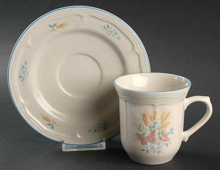 TIE3 Flat Cup & Saucer Set by Tienshan-1