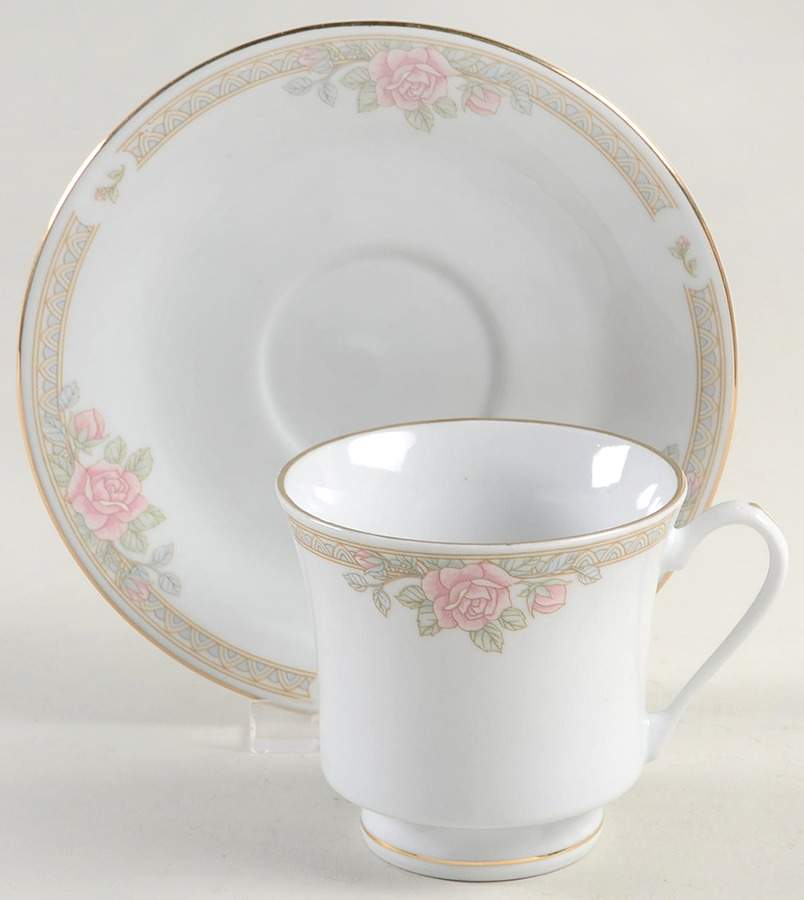 TIE8 Footed Cup & Saucer Set by Tienshan-1