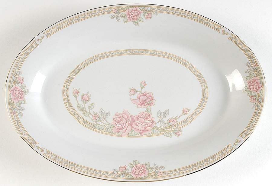 TIE8 13" Oval Serving Platter by Tienshan-1