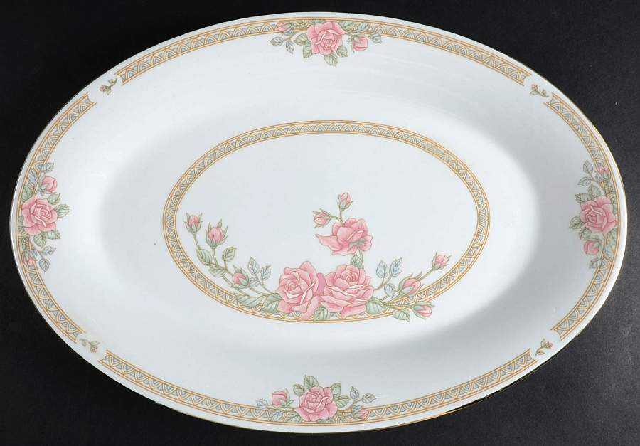 TIE8 14" Oval Serving Platter by Tienshan-1