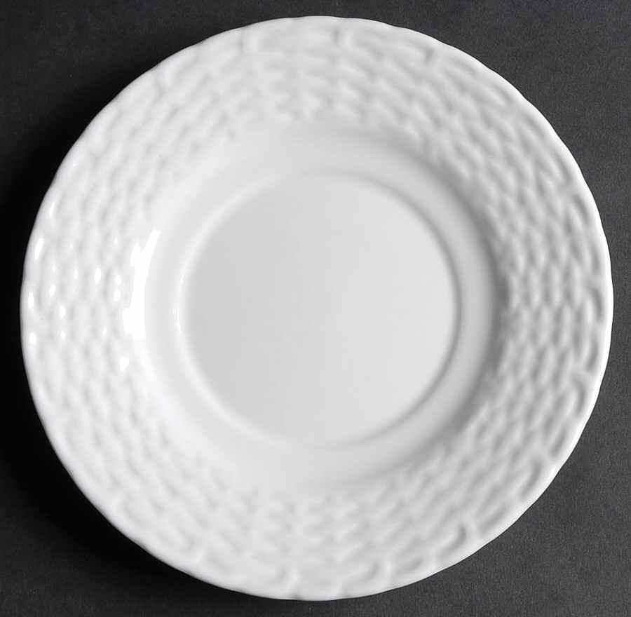 White Wicker Saucer for Flat Cup by Tienshan-1