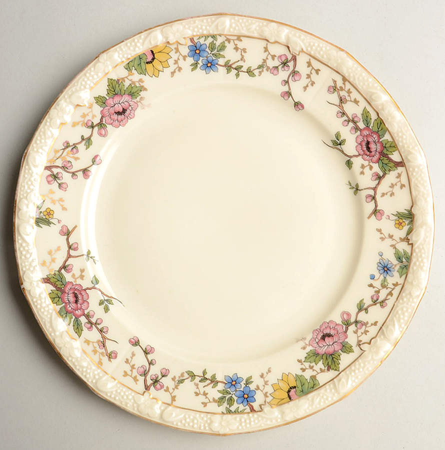 Primavera (Cream) Luncheon Plate by R S Tillowitz-1