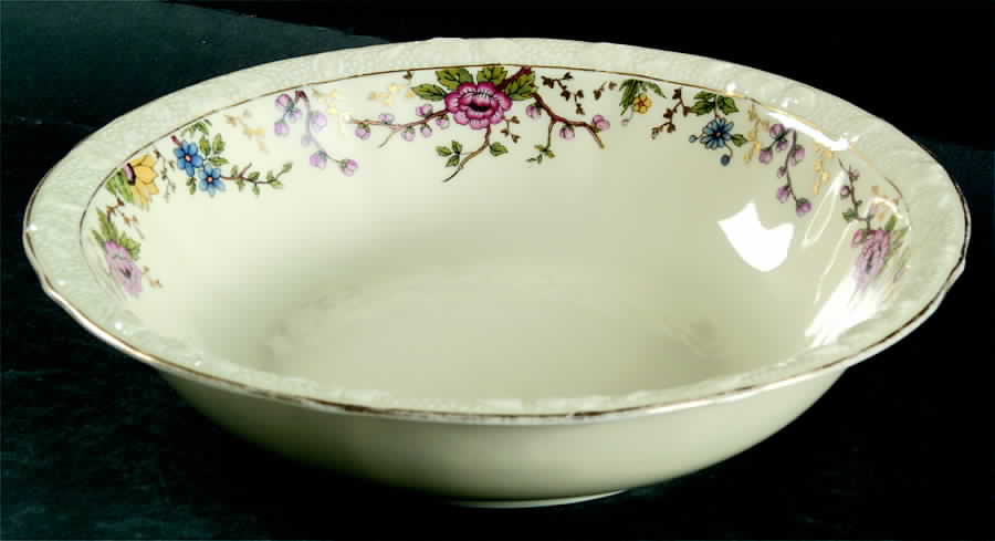 Primavera (Cream) 9" Round Vegetable Bowl by R S Tillowitz-1