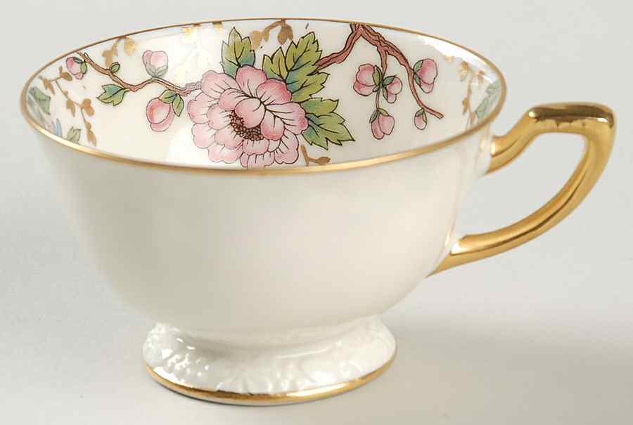 Primavera (Cream) Footed Demitasse Cup by R S Tillowitz-1