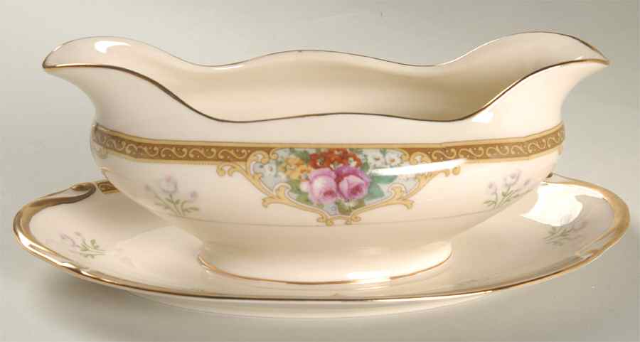 Rosalind Gravy Boat with Attached Underplate by R S Tillowitz-1