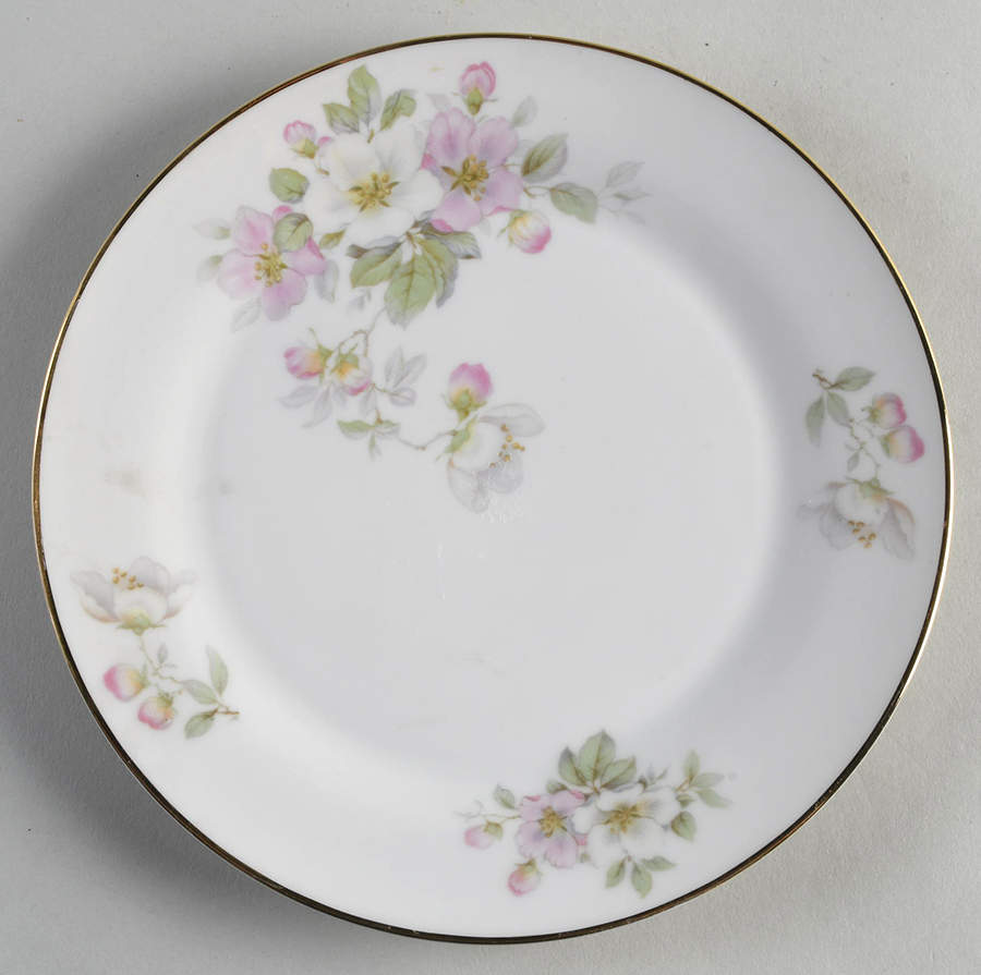 Apple Blossom (White Background) Salad Plate by Tirschenreuth-1