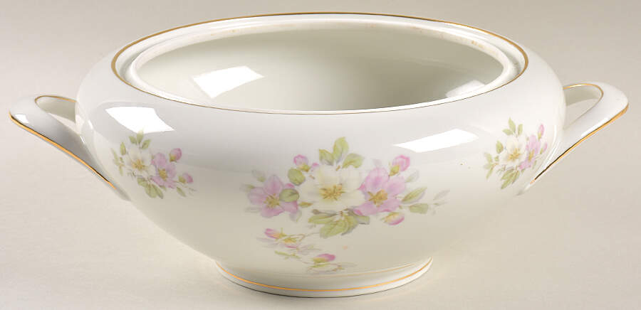 Apple Blossom (White Background) Tureen No Lid by Tirschenreuth-1