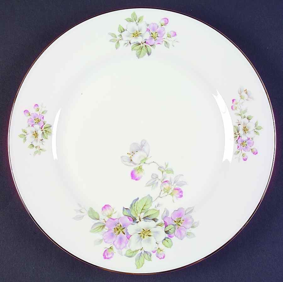 Apple Blossom (White Background) Dinner Plate by Tirschenreuth-1