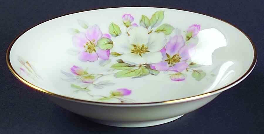 Apple Blossom (White Background) Fruit/Dessert (Sauce) Bowl by Tirschenreuth-1