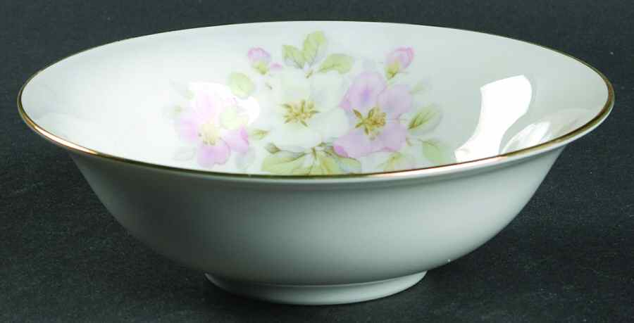Apple Blossom (White Background) Coupe Cereal Bowl by Tirschenreuth-1