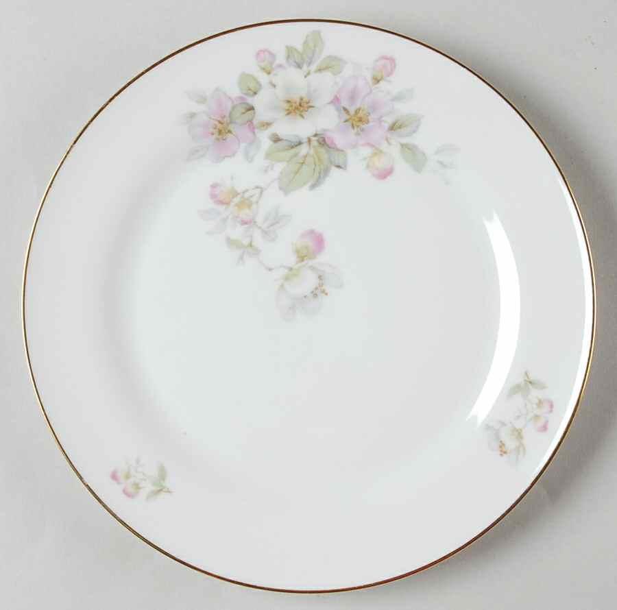 Apple Blossom (White Background) Salad Plate by Tirschenreuth-1