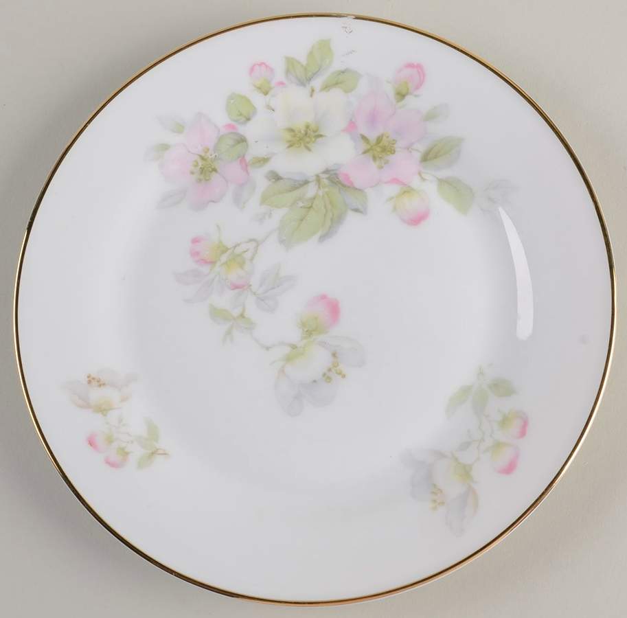 Apple Blossom (White Background) Bread & Butter Plate by Tirschenreuth-1