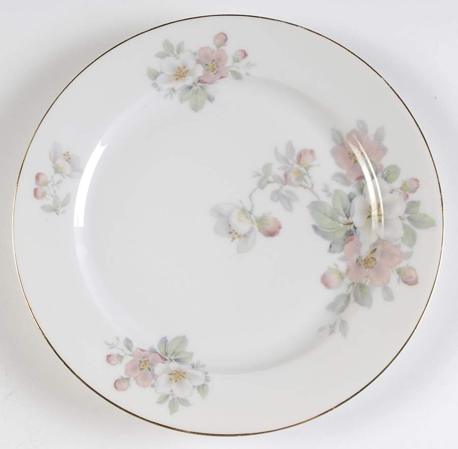 Apple Blossom (White Background) Luncheon Plate by Tirschenreuth-1