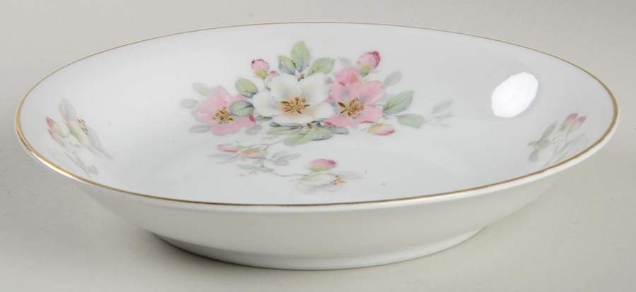 Apple Blossom (White Background) Coupe Soup Bowl by Tirschenreuth-1