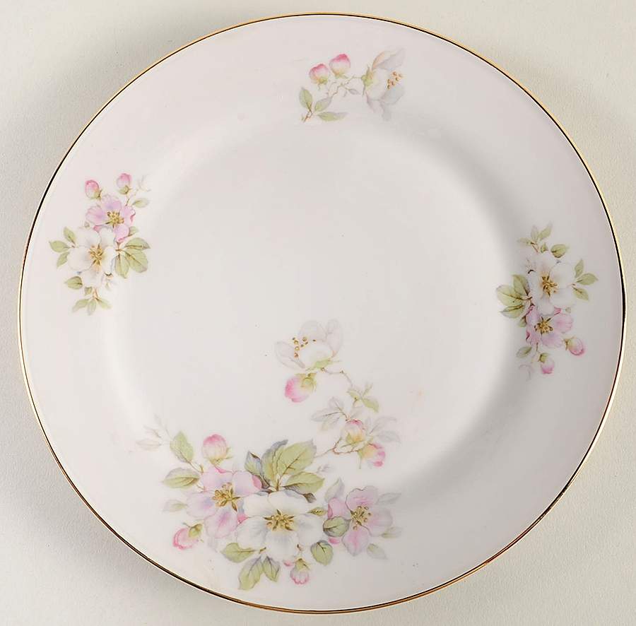 Apple Blossom (White Background) Salad Plate by Tirschenreuth-1