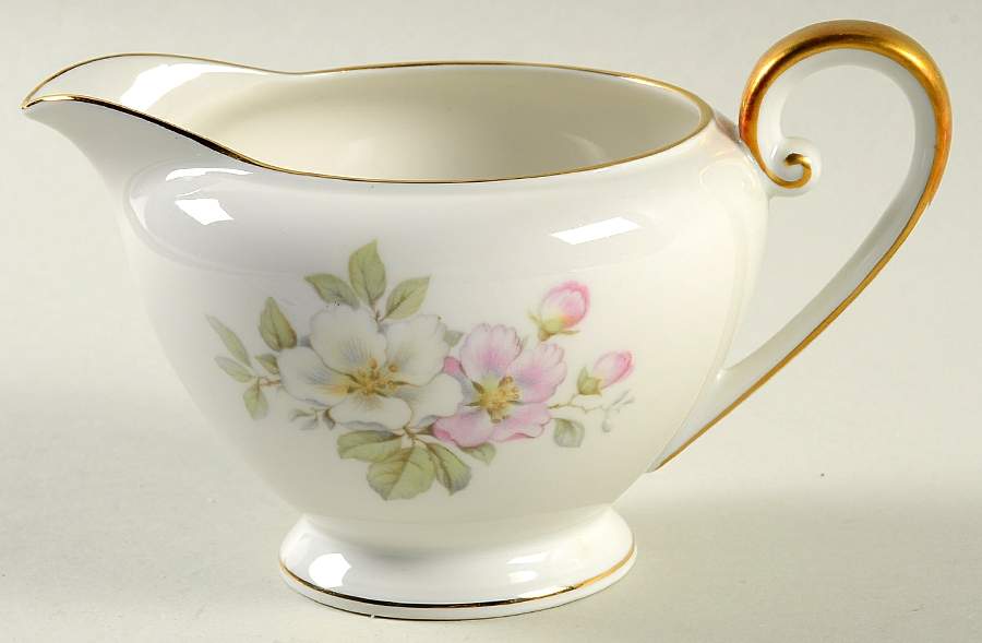 Apple Blossom (White Background) Creamer by Tirschenreuth-1