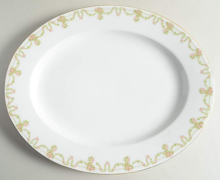 Arbutus 14" Oval Serving Platter by Tirschenreuth-1