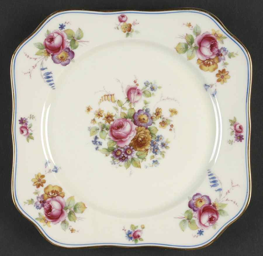 The Ascot Square Salad Plate by Tirschenreuth-1