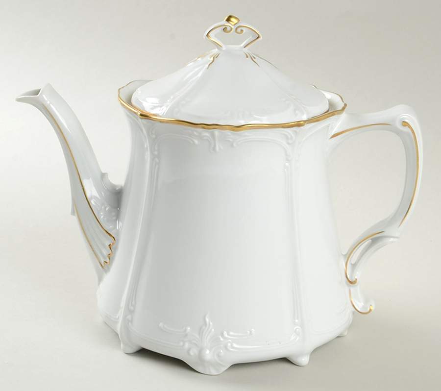 Baronesse Gold Teapot & Lid by Tirschenreuth-1