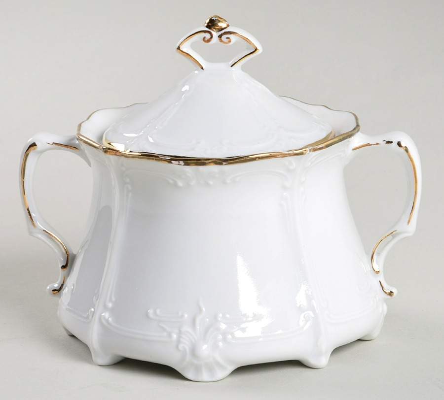 Baronesse Zitrogold Sugar Bowl & Lid by Tirschenreuth-1