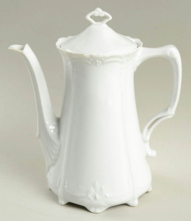 Baronesse White Mini Coffee Pot & Lid by Tirschenreuth-1