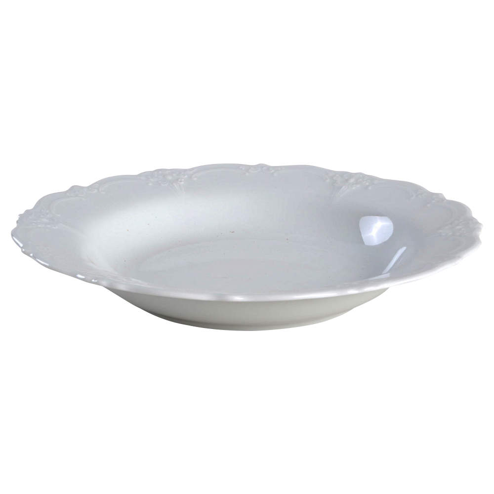 Baronesse White Large Rim Soup Bowl by Tirschenreuth-1