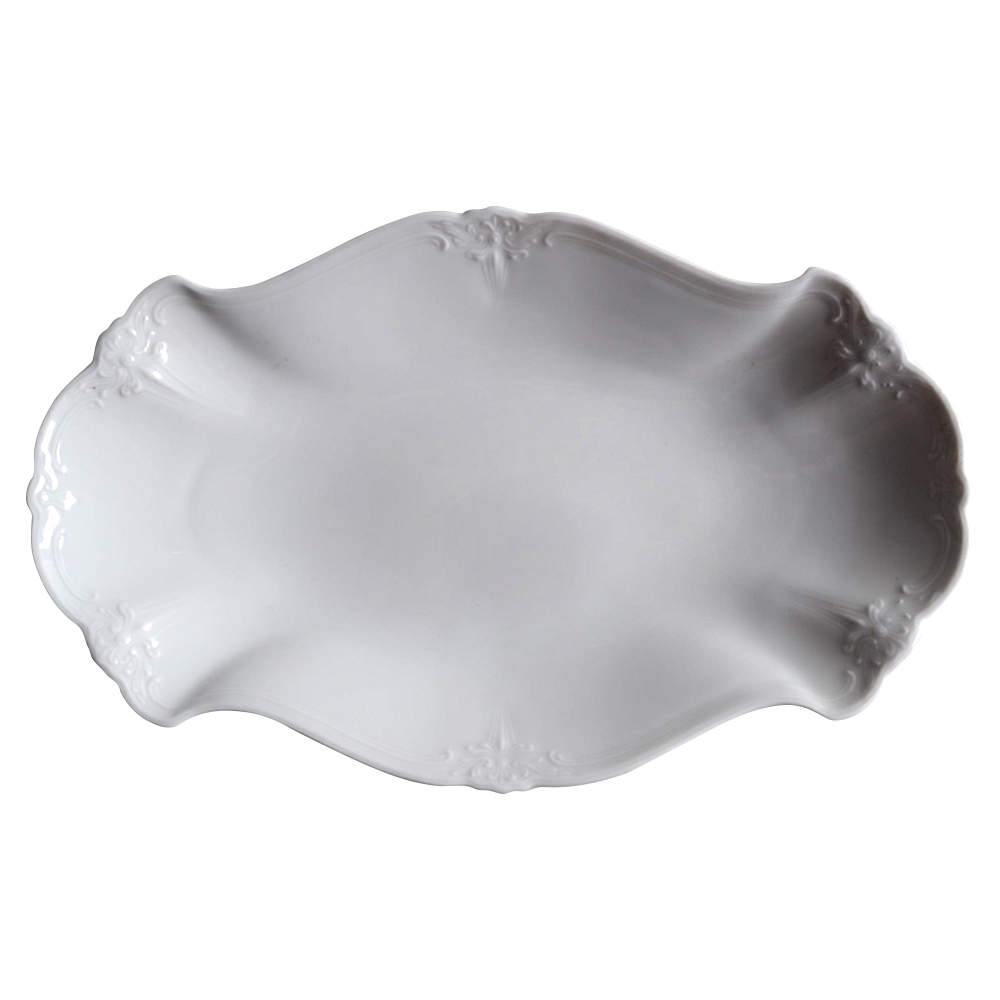 Baronesse White 10" Oval Serving Platter by Tirschenreuth-1