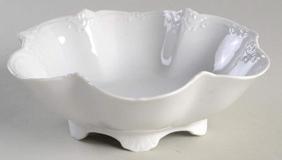 Baronesse White 6" Scalloped Bowl by Tirschenreuth-1