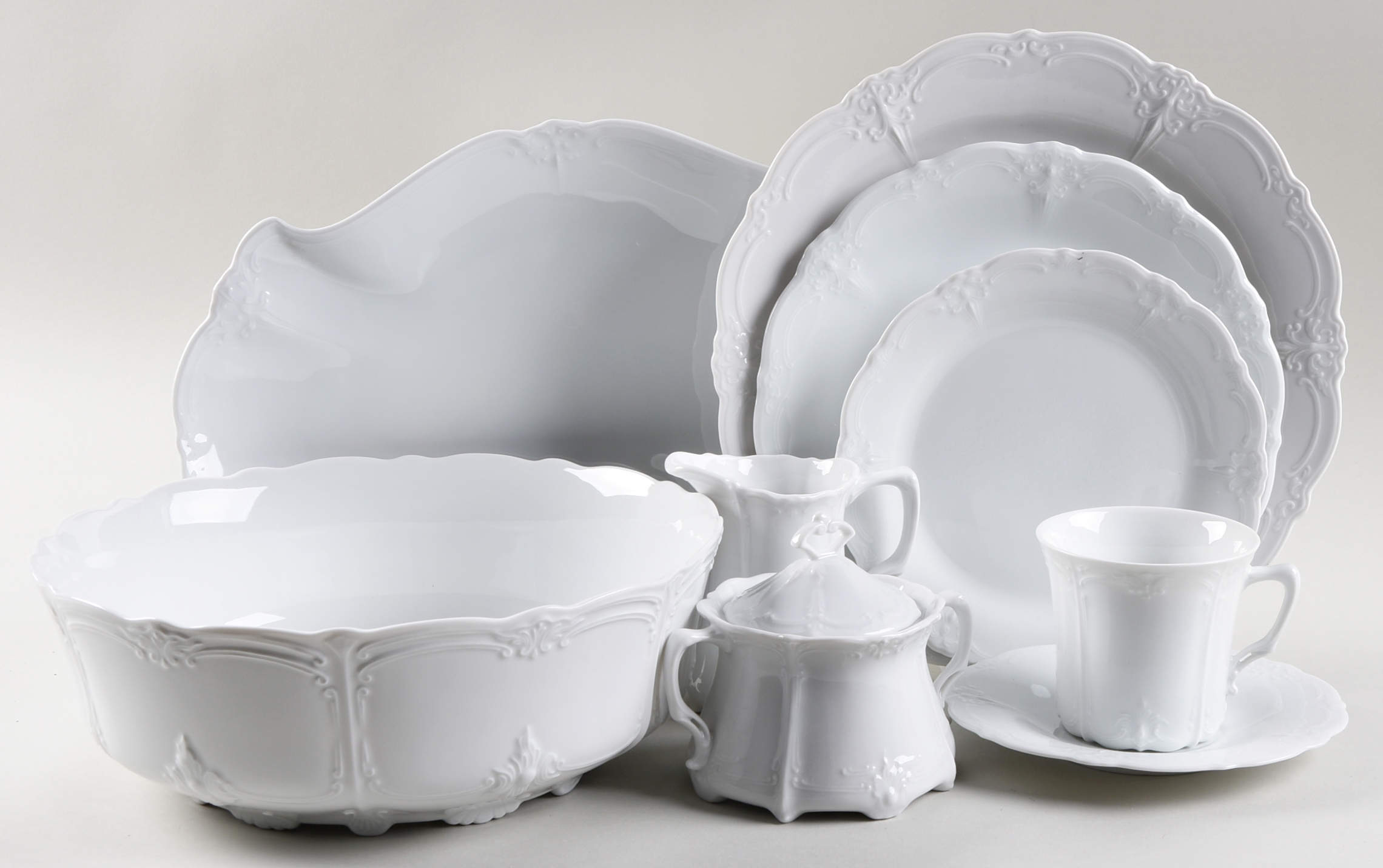 Baronesse White 45 Piece Starter Set by Tirschenreuth-1