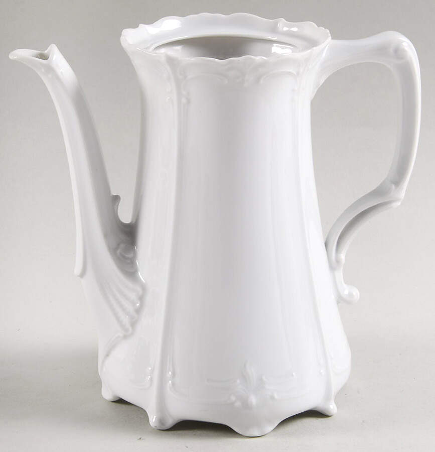 Baronesse White Mini Coffee Pot No Lid by Tirschenreuth-1