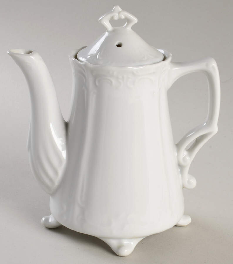 Baronesse White Mini Coffee Pot & Lid by Tirschenreuth-1