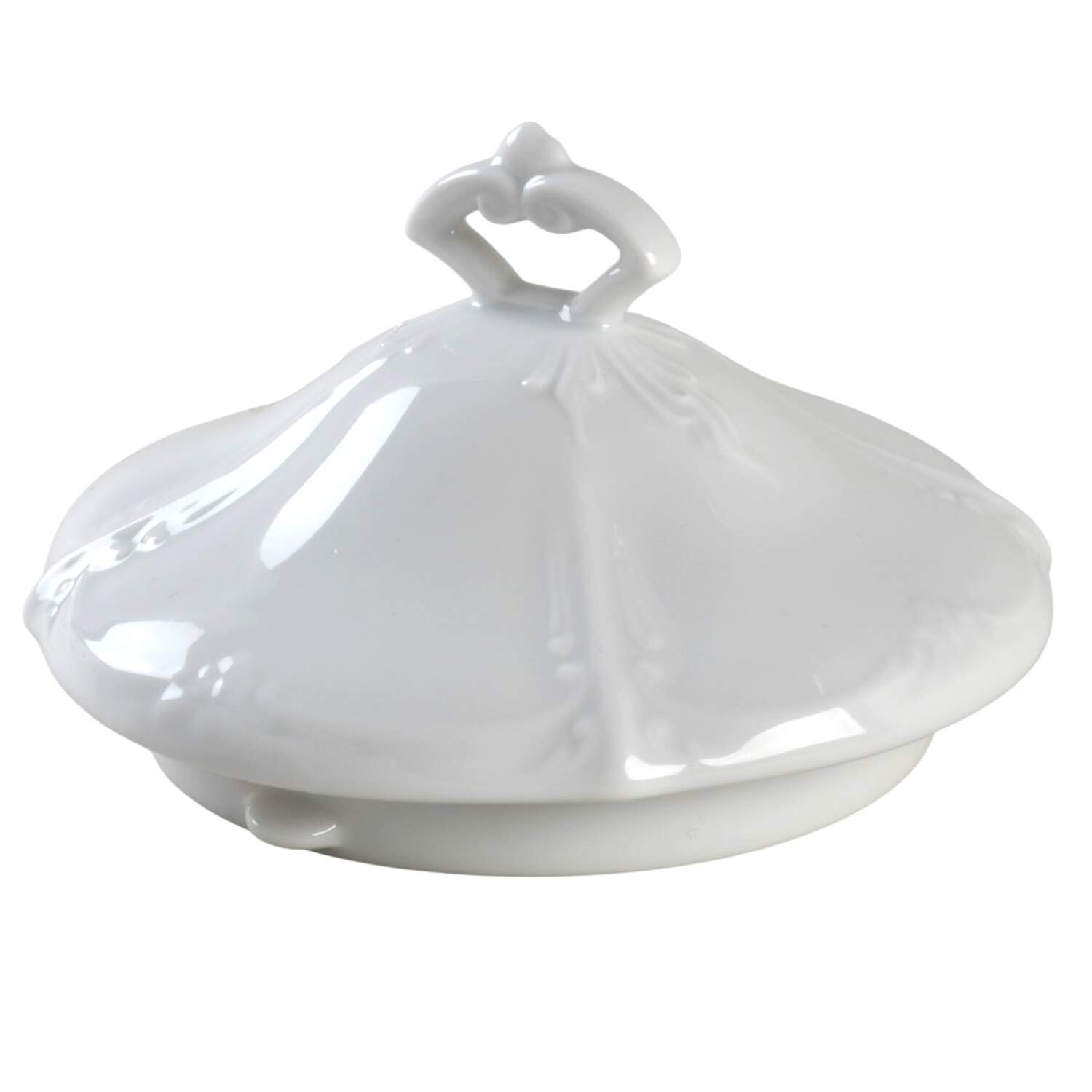 Baronesse White Lid for Teapot by Tirschenreuth-1