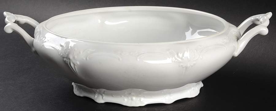 Baronesse White Round Vegetable No Lid by Tirschenreuth-1