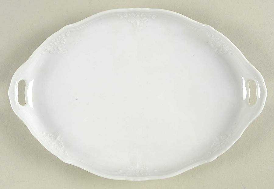 Baronesse White Tray for Creamer & Sugar with Lid by Tirschenreuth-1